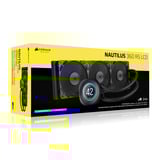 Corsair NAUTILUS 360 RS LCD, Wasserkühlung schwarz