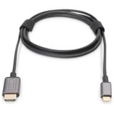 Digitus USB-C Adapterkabel USB-C > HDMI A, 4K @ 30HZ schwarz, 1,8 Meter