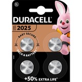Duracell CR2025 Lithium-Knopfzelle 3V, Batterie 4 Stück, CR2025