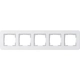 Gira Abdeckrahmen 5fach weiß, Retail