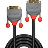 Lindy DVI-D Dual-Link Kabel, Anthra Line schwarz/grau, 15 Meter