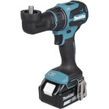 Makita Akku-Bohrschrauber mit Wechselkopfsystem DDF491RTJ, 18Volt blau/schwarz, 2x Li-Ionen Akku 5,0Ah, mit vier verschiedenen Aufsätzen, im Koffer