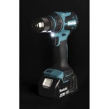 Makita Akku-Bohrschrauber mit Wechselkopfsystem DDF491RTJ, 18Volt blau/schwarz, 2x Li-Ionen Akku 5,0Ah, mit vier verschiedenen Aufsätzen, im Koffer