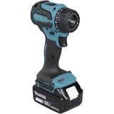 Makita Akku-Bohrschrauber mit Wechselkopfsystem DDF491RTJ, 18Volt blau/schwarz, 2x Li-Ionen Akku 5,0Ah, mit vier verschiedenen Aufsätzen, im Koffer