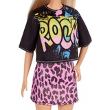 Mattel Barbie Fashionistas Puppe im rockigen T-Shirt und Rock 