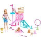 Mattel Barbie and Stacie to the Rescue Hündchenspielplatz-Spielset , Puppe mit Puppe, 3 Hündchenfiguren und Zubehör