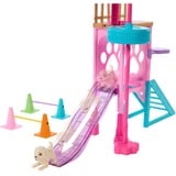 Mattel Barbie and Stacie to the Rescue Hündchenspielplatz-Spielset , Puppe mit Puppe, 3 Hündchenfiguren und Zubehör