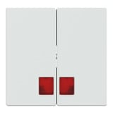 Merten Doppelwippe für Serien- und Doppeltaster-Einsatz, 2-fach, Thermoplast, glänzend weiß (glänzend), Retail