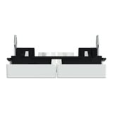 Merten Doppelwippe für Serien- und Doppeltaster-Einsatz, 2-fach, Thermoplast, glänzend weiß (glänzend), Retail