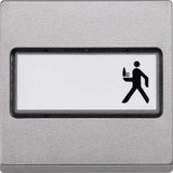 Merten Wippe mit Schriftfeld aluminium, Retail