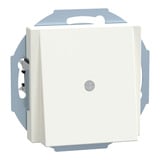 Merten Zentralplatte mit Traggestell und Zugentlastung für Leitungsauslass, glänzend, 1 Modul weiß (glänzend), Retail