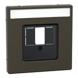 Merten Zentralplatte mit zentraler Abdeckplatte rechteckiger Ausschnitt, Abdeckung bronze, Retail