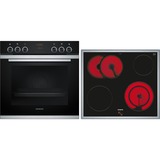 Siemens EQ311KA0ZM, Herdset schwarz/edelstahl, 60 cm