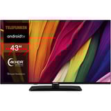 Telefunken D43U750X2CWI, LED-Fernseher 108 cm (43 Zoll), schwarz, UltraHD/4K, Triple-Tuner, SmartTV, Android TV
