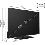 Telefunken D43U750X2CWI, LED-Fernseher 108 cm (43 Zoll), schwarz, UltraHD/4K, Triple-Tuner, SmartTV, Android TV