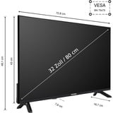 Telefunken QF32AN750S, QLED-Fernseher 80 cm (32 Zoll), schwarz, FullHD, Triple Tuner, Mediaplayer, Smart-TV