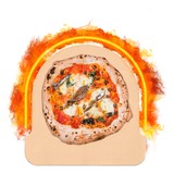 Witt Pizzaofen ETNA Fermo hellgrau, für Pizzen bis ca. Ø 40cm