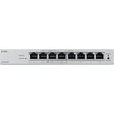Zyxel GS1200-8HPV3 8P Gigabit PoE Switch grau, 68W PoE+ Budget