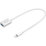 i-tec USB-C Adapter, Kabel weiß, integriertes 20cm langes Kabel