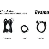 iiyama G-Master GCB2784HSU-B1, Gaming-Monitor 68.6 cm (27 Zoll), schwarz, FullHD, Curved, Free-Sync Premium, Erg. Standfuß, 240Hz Panel