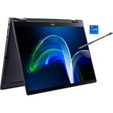 Acer TravelMate Spin P6 (TMP614RN-52-71WH), Notebook schwarz, Windows 11 Pro 64-Bit