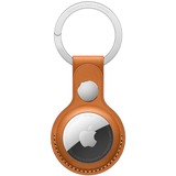 Apple AirTag Schlüsselanhänger aus Leder, Hülle hellbraun