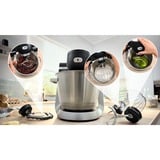 Bosch MUMS6ZS13D Küchenmaschine schwarz/edelstahl, 1.600 Watt, Serie 6, integrierte Waage, Timer