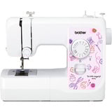 Brother Mechanische Nähmaschine KE14s - Little Angel weiß/violett, mit Fingerschutz
