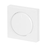 Busch-Jaeger Zentralscheibe Drehknopf für Unterputz-Dimmer mit transparentem Leuchtring, Typ 6540-84-102, Abdeckung weiß (glänzend), Retail