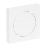 Busch-Jaeger Zentralscheibe Drehknopf für Unterputz-Dimmer mit transparentem Leuchtring, Typ 6540-84-102, Abdeckung weiß (glänzend), Retail