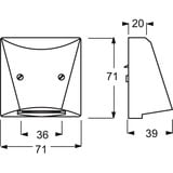 Busch-Jaeger Zentralscheibe für Leitungsauslass, Abdeckung Retail