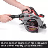 EINHELL Professional Akku-Handkreissäge TP-CS 18/165 Li BL - Solo, 18Volt rot/schwarz, ohne Akku und Ladegerät