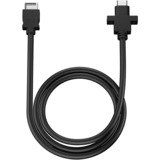 Fractal Design USB 3.2 Gen 2 Adapter, USB Key-A Header > USB-C, Model D, Kabel schwarz, 67cm