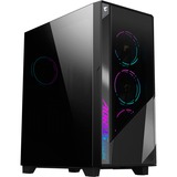 GIGABYTE GB-AC500G, Tower-Gehäuse schwarz, Seitenwand aus gehärtetem Glas