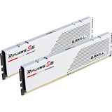 G.Skill DIMM 64 GB DDR5-5200 (2x 32 GB) Dual-Kit, Arbeitsspeicher weiß, F5-5200J3636D32GX2-RS5W, Ripjaws S5, INTEL XMP