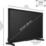 JVC LT-24VAH3455, LED-Fernseher 60 cm (24 Zoll), schwarz, WXGA, Tripple Tuner, Android TV
