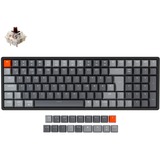 Keychron K4 Version 2, Gaming-Tastatur schwarz/grau, DE-Layout, Gateron Brown, Aluminiumrahmen, RGB
