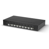 Lindy 8 Port DisplayPort 1.2 & USB 2.0 KVM Switch, KVM-Switch schwarz