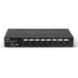 Lindy 8 Port DisplayPort 1.2 & USB 2.0 KVM Switch, KVM-Switch schwarz