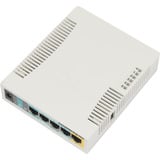 MikroTik RB951Ui-2HnD, Access Point weiß, 2,4-GHz-Access Point mit fünf Ethernet-Ports und PoE-Ausgang