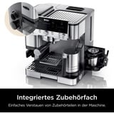 Ninja Luxe Premium Siebträger ES601EU, Espressomaschine silber/schwarz