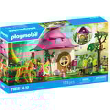 PLAYMOBIL 71838 Magic Unicorns:Feenzuhause mit Goldeinhorn und Stall, Konstruktionsspielzeug 