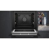 Siemens HM776GKB1 IQ700, Backofen schwarz/edelstahl, mit Mikrowellenfunktion, 60 cm, Home Connect