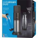 SodaStream Duo Titan 1+1, Wassersprudler inkl. Glasflasche, Kunststoffflasche, CO₂-Zylinder