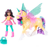 Spin Master Unicorn Academy - Wing Magic Ava & Leaf Spielset, Spielfigur 