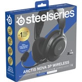 SteelSeries Arctis Nova 3P Wireless Black, Gaming-Headset schwarz, Für Playstation, Bluetooth, WiFi, Mobile App Control
