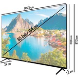 Telefunken XU65SN660S, LED-Fernseher 164 cm (65 Zoll), schwarz, UltraHD/4K, Triple Tuner, SmartTV, HDR, Dolby Vision