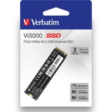 Verbatim Vi3000 2 TB, SSD PCIe 3.0 x4, NVMe, M.2 2280