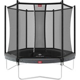 BERG Toys Trampolin Favorit, Fitnessgerät grau, rund, Durchmesser 270 cm, inkl. Sicherheitsnetz Comfort