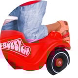 BIG Bobby-Car-Classic, Rutscher rot/schwarz, Flüsterräder und Schuhschonern